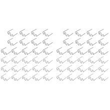 2000 Pezzi Graffette 0,8 0,6 mm Graffette Onda S