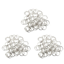 150 Pcs Staple Book Binder 30mm Outer Diameter Loose Leaf Ring Keychain