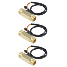 3X 1/2PT Water Flow Sensor Control Meter Flowmeter 1.5-30L/Min
