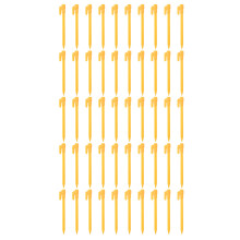 50Pcs Camping Tools Plastic Tent Pegs Nails Sand Ground Stakes Outdoor Camping Tent Awning Yellow Tent Accessories
