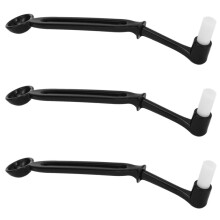3X Brosse de Nettoyage pour Tête de Machine à Café 2 En 1 Cuillère à Angle Cuillère à Lessive