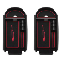 2X Voiture En Plastique Intérieur Accoudoir Intérieur Boîte de Rangement Cas Bac pour C-Hr Chr 2016 2017 2018