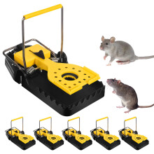 6 Pack Mouse Traps Indoor Reusable Quick Set Rat Trap with Sensitive Trigger and NoTouch Release