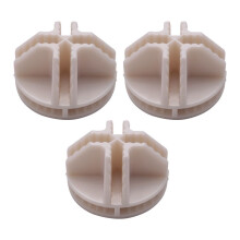 60 Pcs Grid- Connector Abs Connectors for Wire Square Storage Shelving (White)