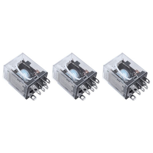 3X Jqx-13F Ly2 Ac 24V Coil 8-Pin Dpdt Rosso LED Relè Elettromagnetico 1