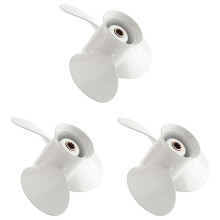 3X 9 1/4 x 9-J New Aluminum Alloy 3 Blade Outboard Propeller for 9.9-15Hp