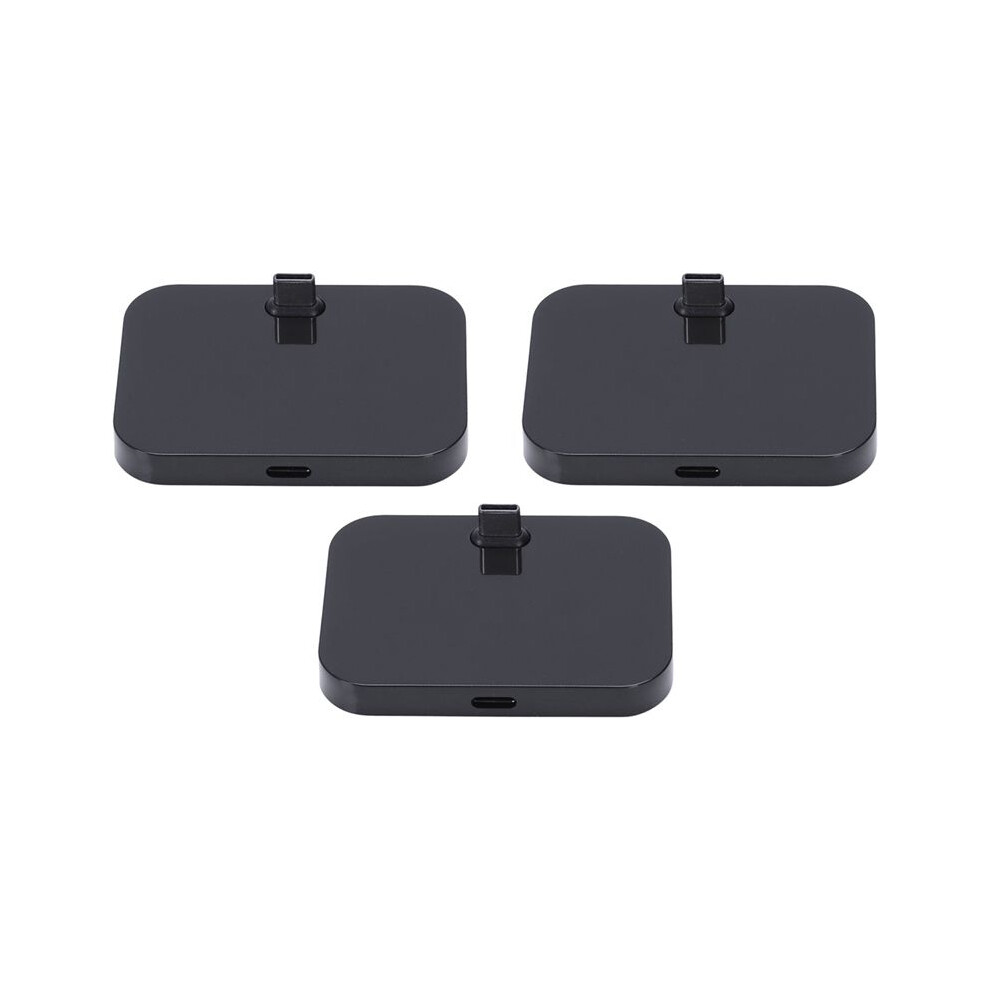 3X Mobile Phone Desktop Type-C Charger Stand Holder Cellphone Usb-C Charging Docking Station Black 4711403545291