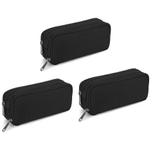 3X Estuche de LáPices de Gran Capacidad, Bolsa de Almacenamiento Oxford, Bolsa para Rotuladores, Bolsa de Papelería Simple, Organizador de Oficina