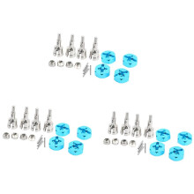 3X Wheel Conversion Set Axle & 12mm Hex Dive Hub Turn 1/10 Road for 1/18 A959 A969 A979 A959B A969-B RC Car