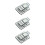 6X Metal Snap Finish Suitcase Suitcase Lock 30X43mm Silver 1
