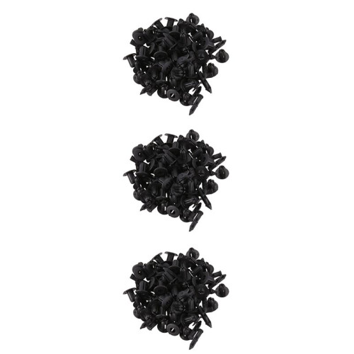 6mm x 12mm Plastic Rivets Car Push Clips 150 Pcs