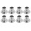 8X Closet Wardrobe 22mm Dia Pipe Hanging Rail Rod End Support Bracket 1