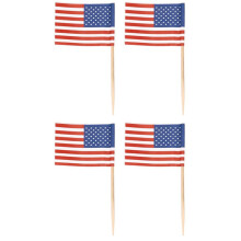 400 Amerikanische Flagge Zahnstocher Party Cupcake Dekoration Sandwich  Food Picks