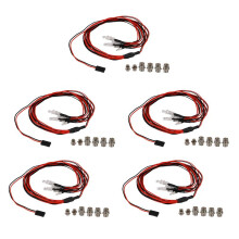 30 LED Light Kit 2 White 2 Red 2 for 1/10 1/8 HSP SCX10 D90 HPI RC Car
