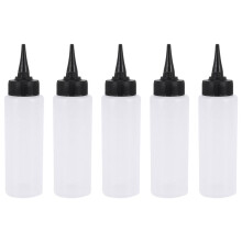 5X 150Ml Salon Hair Color Measuring Applicator Bottle Scale Hairdressing Tool