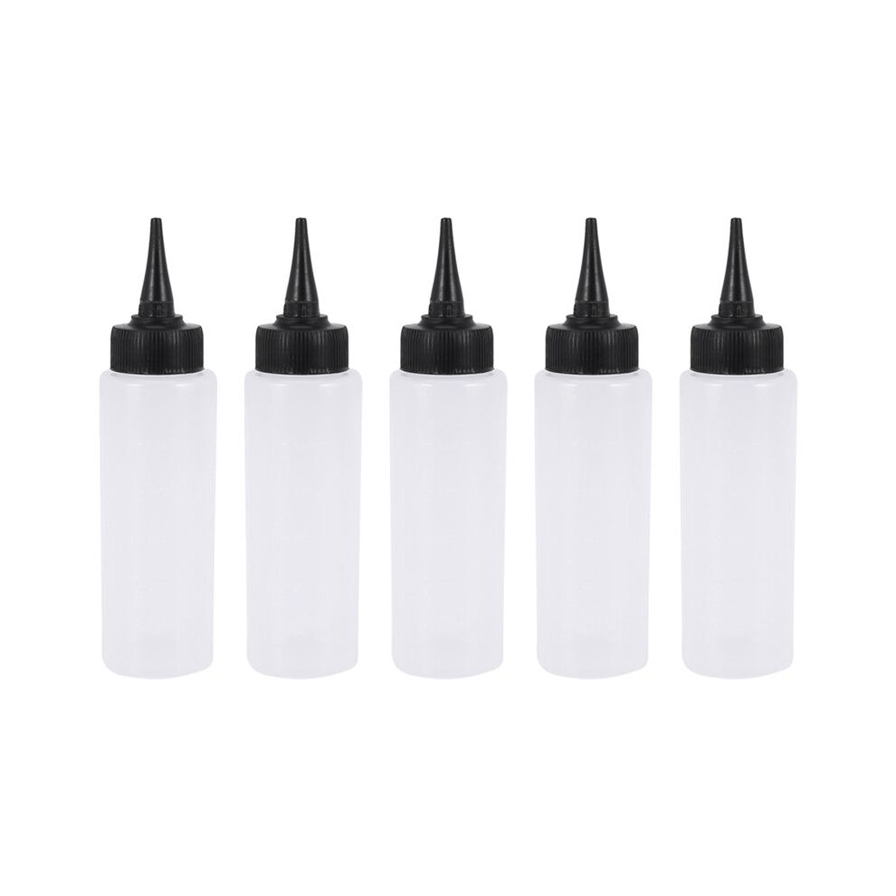 Semoic 5X 150Ml Salon Hair Color Measuring Applicator Bottle Scale Hairdressing Tool