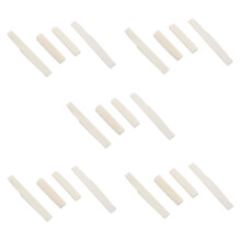 10 Sets of 20Pcs 6 String Acoustic Guitar Bone Bridge Saddle and Nut Made of Real Bone