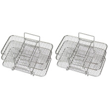 2X Air Fryer Rack for Dual Air Fryer 304 Stainless Steel Multi-Layer Dehydrator Rack Toast Rack Air Fryer