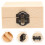 Multi-Grid Wooden Essential Oil Box Light Yellow Smooth Surface Holder 2