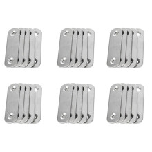 60mm x 16mm Straight Repair Joining Mending Flat Plate Bracket 30Pcs
