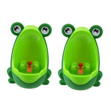 2 x Orinal Divertido Orinal de En Forma de Rana para Nino (Verde)
