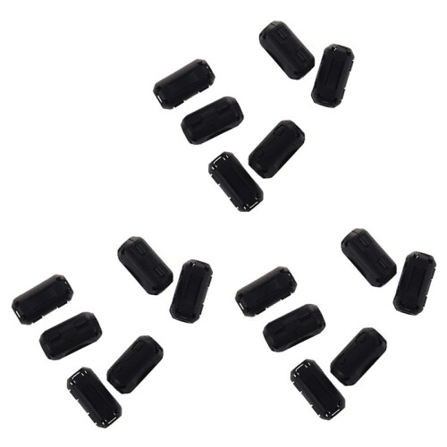 18 Pcs Clip  EMI RFI Noise Ferrite Core Filter for 5mm Cable