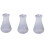 3X Plastic Transparent Laboratory Chemical Erlenmeyer Flasks Container Bottle - 250 Ml 1