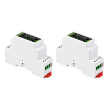 2X Waveshare Industrial Rail Typ RS232 Till RS485-Omvandlare 300-115200Bps Active Digital Isolation Wide Voltage