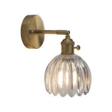Nordic Vintage Wall Lamp Tulip Glass Wall Lamp Shade Living Room Background Wall Lights White