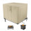 Fire Pit Cover 28 Inch Square Waterproof 600D Polyester Outdoor Gas Fire Pit Table Protector Beige 1