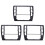 3X 3B0858069 Radio del Panel del Bisel para  B5 2001 2002 2003 2004 2005 1