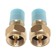 2pcs Propane Refill Adapter LP Gas Cylinder Coupler for Camping Outdoor Heater Grill Stove