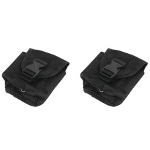 2X Scuba Diving Trim Counter Weight Pocket Pouch with Quick Release Buckles Ballast Weight Pouch for Diving