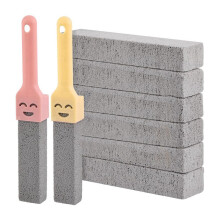 8-Pack Reinigings Puimsteenstenen met 2 Universele Handvatten, Grijze Puimsteenreiniger voor Het Reinigen van Toiletten, Badkamers, Keukens