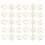 30Pièces Trombones Décoratifs Métal Doré Usage Bureau 5