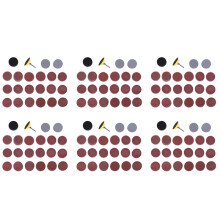 1200Pcs 50mm 2 Inch Sander Disc Sanding Discs 80-3000 Grit Paper with 1Inch Abrasive Polish Pad Plate + 1/4 Inch Shank