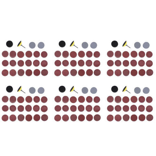 1200Pcs 50mm 2 Polegadas Discos de Lixa de Lixa 80-3000 Papel de Grão com Placa de Almofada de Polimento Abrasivo de 1 Polegada + Haste de 1/4 de
