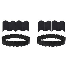 Garden Lawn Edging - 40 Pack Landscape Border Flexible Interlocking Edging Plastic Palisade Fence DIY Decorative