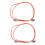 2X 1M ÜBerbrückungskabel Duplex Multimode LC-LC LC Zu LC LWL-Patchkabel 1