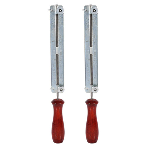 2pcs 3/16 Inch 4.8mm Round Flat  Sharpening Sharpener Force File Files Holder Handle Kit Chainsaw Chain Tools