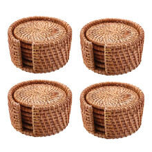 24 Stück / Getränk Untersetzer Set für Kungfu Tee Zubehör Runde Geschirr Tischset Gericht Matte Durchmesser 8cm
