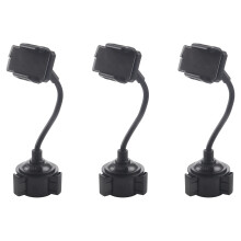 3X Universal Car Mount Adjustable Gooseneck Cup Holder Cradle for Cell Phone