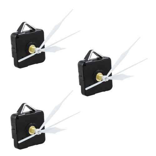 3 Pcs Mains Blanches Mecanisme de Mouvement de Mur de Quartz Mecanisme de Pieces de Rechange