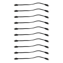 60 Pcs 1 Ft Flat Internet Network Cable Solid Cat6 High Speed Patch Lan Wire with Snagless Rj45 Connectors