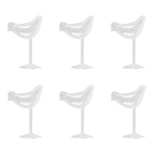 6X 150Ml Bird Shape Cocktail Goblet Glass Personality Molecular Smoked Modelling Glass Fantasy Wine Goblet
