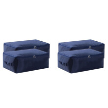 4x Comforter Storage Bags Containers,Pillow Beddings/Blanket Clothes Organizer Storage Containers with Zippers