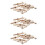 30 Pieces Brass 6 mm Straight for Hose Quick Coupling, Golden 1