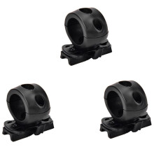 3X Quick Release Flashlight Clamp Holder Mount for Fast Helmet Universal (FAST, MICH, IBH, Etc. with Rail Helmet)
