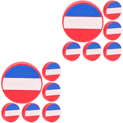 12Pièces Absorbeurs Choc Tennis Raquette Silicone Design Drapeaux 2