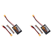 2X XT30 XT60 XT90 JST T-Anschluss Lipo-Akkuladeplatine 2-6S Parallel-Balance-Ladeplatine für B6 B6AC Lite